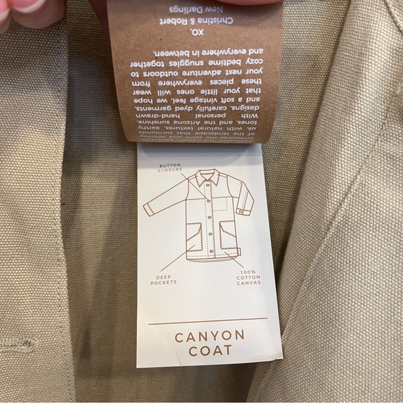NWT Goumi Canyon Coat Tan Canvas - Picture 9 of 11